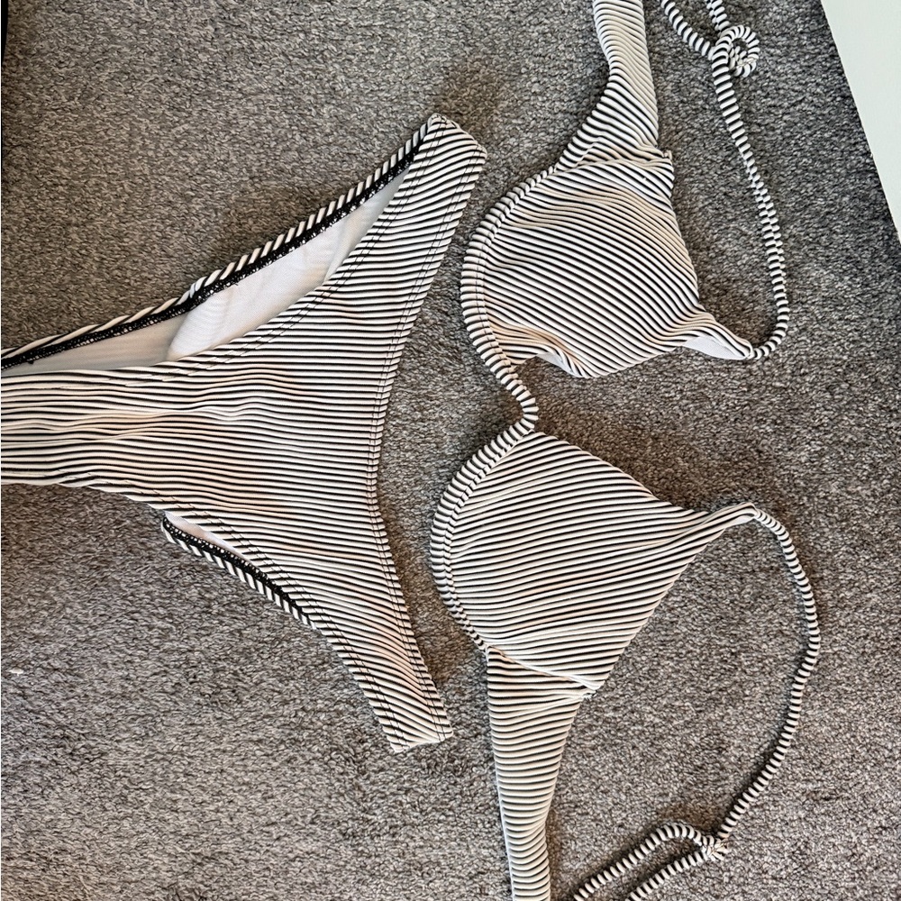 Striped Bikini Set